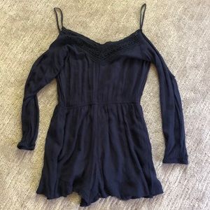 Long-sleeve romper